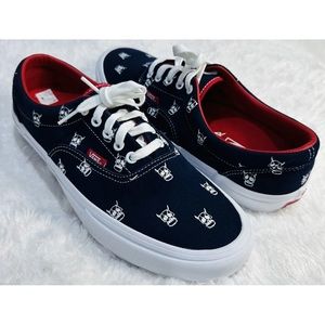 VANS ERA PRO KADER SYLLA SHOES MENS NAVY SUEDE SKULL PUNK ROCK